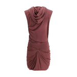 Magda Butrym Magda Butrym draped mini dress MA-153425BORDEAUX-IT38 | S 1728,72470364320,Bordeaux,Clothing,Dresses - Women - Clothing,IT38 | S,Magda Butrym,New with tags,Women,Women - Clothing