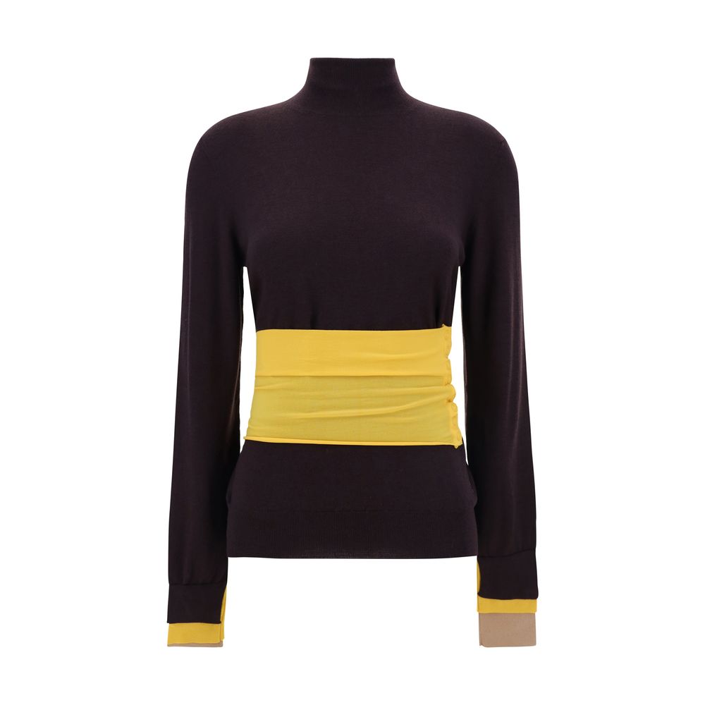 Fendi Turtleneck Sweater Fendi Dark Khaki