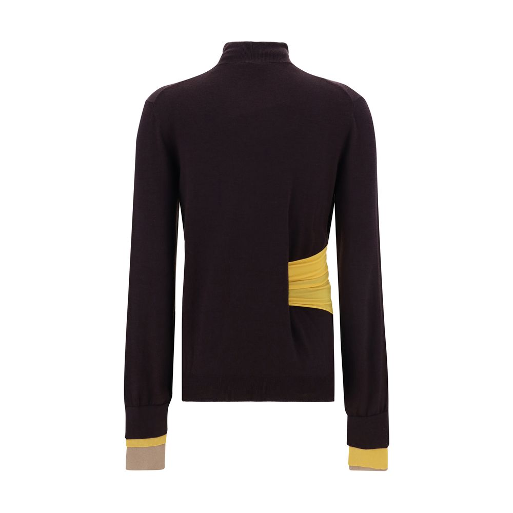 Fendi Turtleneck Sweater Fendi Black