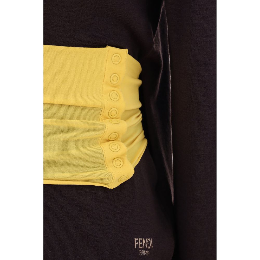 Fendi Turtleneck Sweater Fendi Black