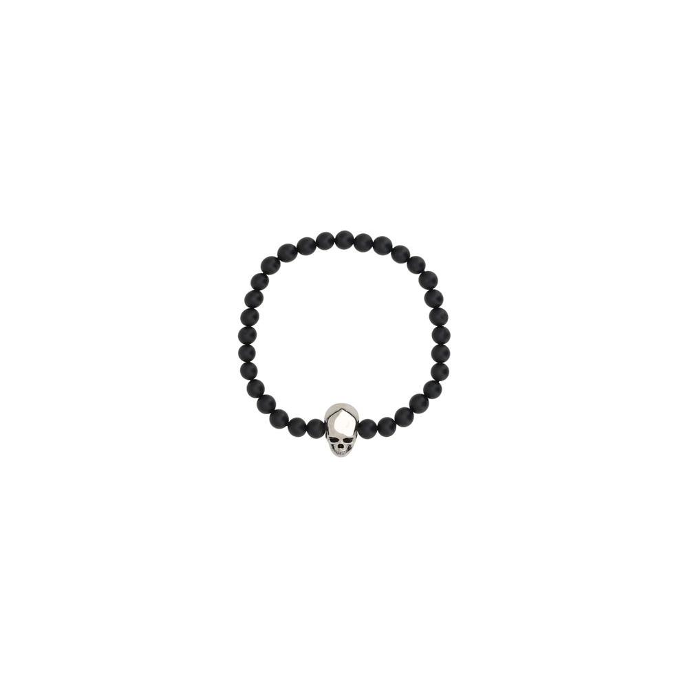 Alexander McQueen Alexander McQueen Skull Bracelet AL-7069791AAIX1010-ONE SIZE 1728,72470364320,Alexander McQueen,Black,Bracelets - Men - Jewelry,Jewelry,Men,Men - Jewelry,New with tags,One Size