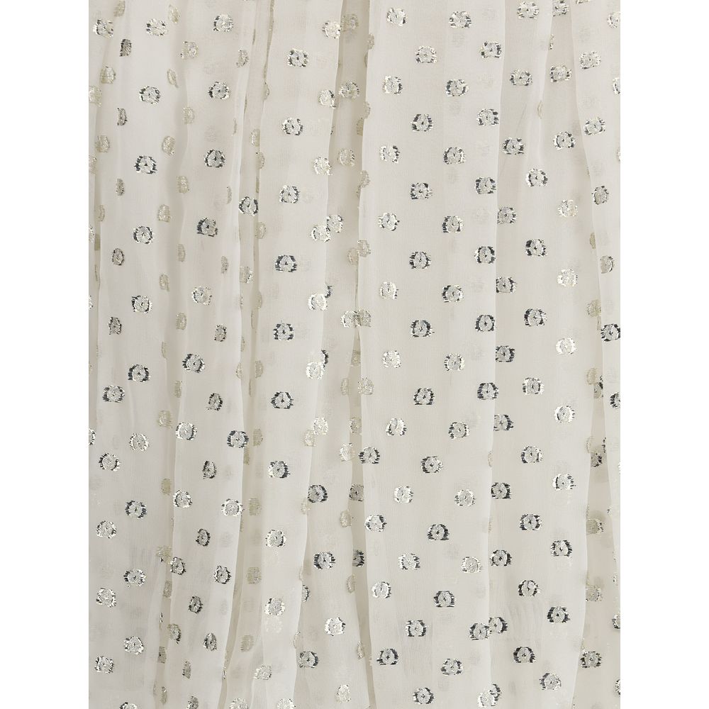 Chloé Off-Shoulder Shirt Chloé Light Gray