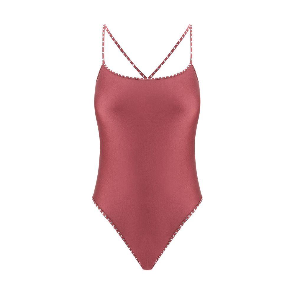 Oséree Crystal Swimsuit Oséree Maroon