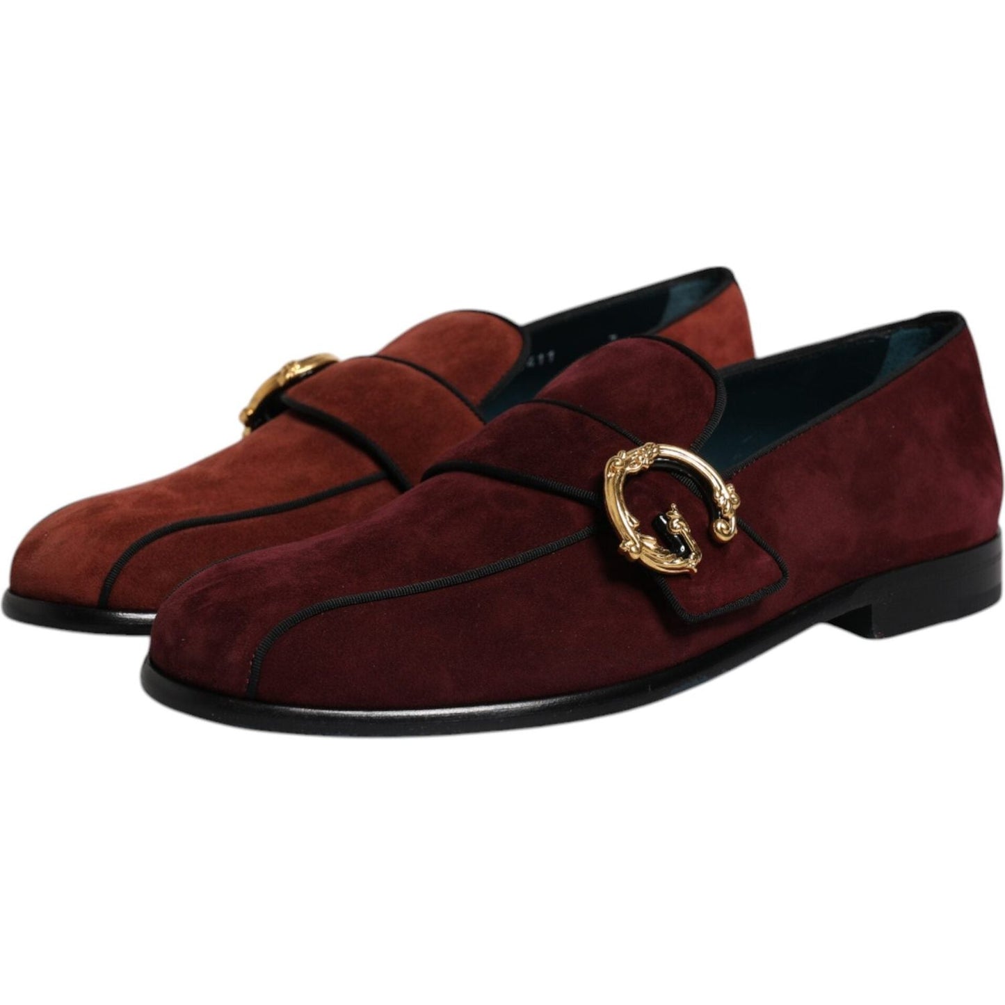 Dolce & Gabbana Dolce & Gabbana Bordeaux Suede Loafers Formal Men Dress Shoes MV6620-41 1728,67345645728,Bordeaux,Dolce & Gabbana,EU41/US8,Loafers - Men - Shoes,Material: 90% Goat Leather 6% Viscose 4% Cotton (suede),Men,Men - Shoes,Preowned / Defect,Shoe