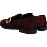 Dolce & Gabbana Dolce & Gabbana Bordeaux Suede Loafers Formal Men Dress Shoes MV6620-41 1728,67345645728,Bordeaux,Dolce & Gabbana,EU41/US8,Loafers - Men - Shoes,Material: 90% Goat Leather 6% Viscose 4% Cotton (suede),Men,Men - Shoes,Preowned / Defect,Shoe