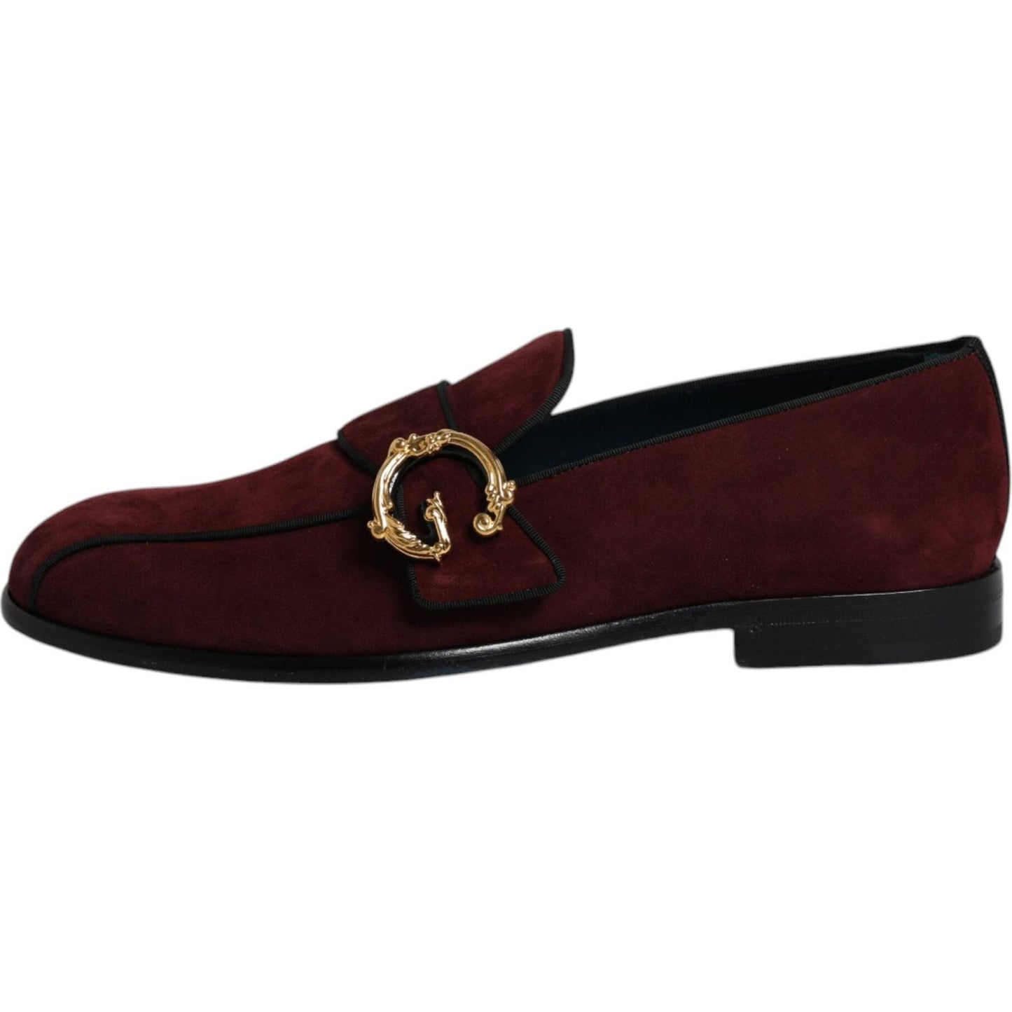 Dolce & Gabbana Dolce & Gabbana Bordeaux Suede Loafers Formal Men Dress Shoes MV6620-41 1728,67345645728,Bordeaux,Dolce & Gabbana,EU41/US8,Loafers - Men - Shoes,Material: 90% Goat Leather 6% Viscose 4% Cotton (suede),Men,Men - Shoes,Preowned / Defect,Shoe