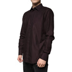 Dolce & Gabbana Dolce & Gabbana Purple Cotton Slim Fit MARTINI Dress Shirt TSH86470-42 1728,67345645728,Clothing,Dolce & Gabbana,IT42 | XL,Material: 100% Cotton,Men,Men - Clothing,Preowned / Defect,Purple,Shirts - Men - Clothing