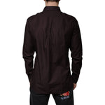 Dolce & Gabbana Dolce & Gabbana Purple Cotton Slim Fit MARTINI Dress Shirt TSH86470-42 1728,67345645728,Clothing,Dolce & Gabbana,IT42 | XL,Material: 100% Cotton,Men,Men - Clothing,Preowned / Defect,Purple,Shirts - Men - Clothing
