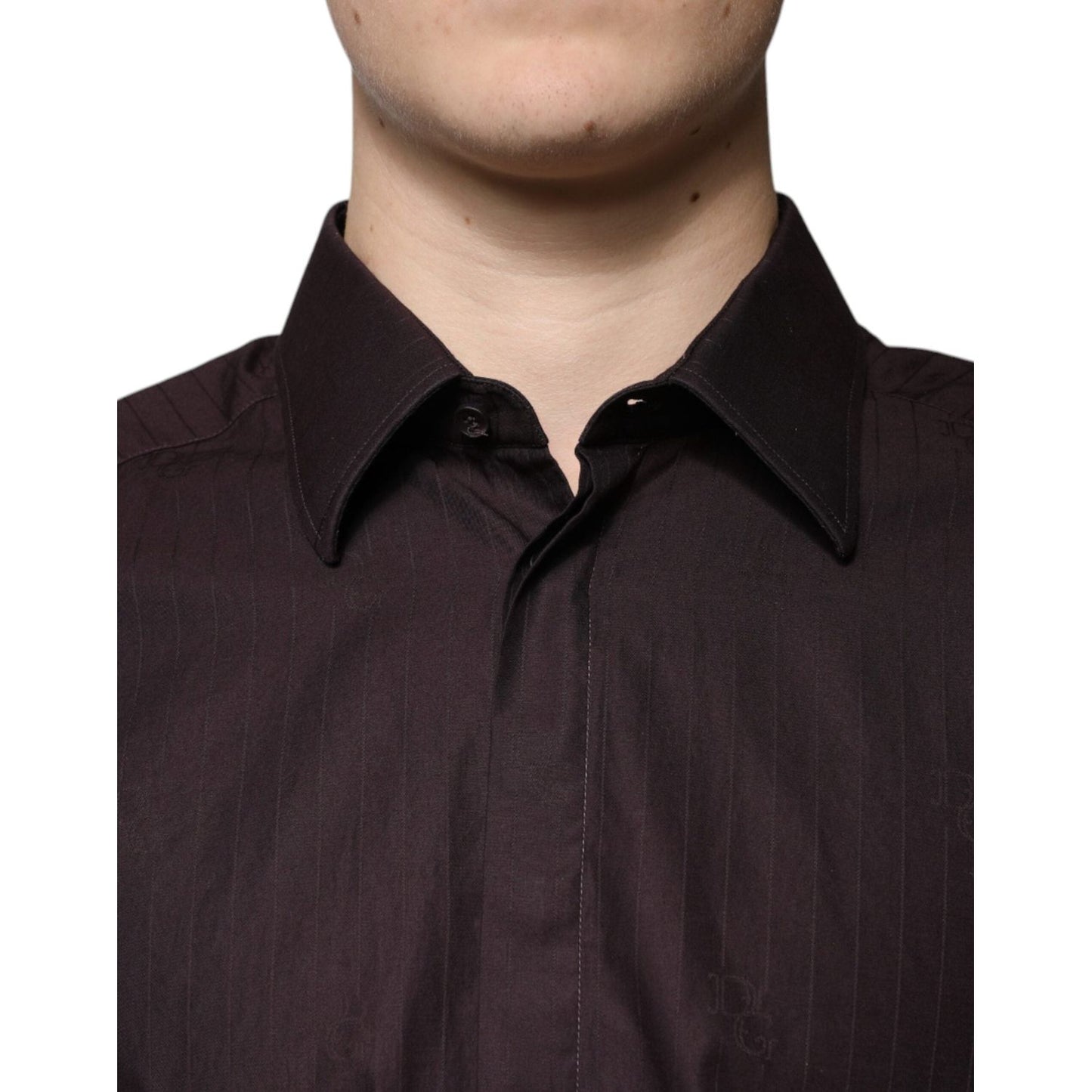 Dolce & Gabbana Dolce & Gabbana Purple Cotton Slim Fit MARTINI Dress Shirt TSH86470-42 1728,67345645728,Clothing,Dolce & Gabbana,IT42 | XL,Material: 100% Cotton,Men,Men - Clothing,Preowned / Defect,Purple,Shirts - Men - Clothing
