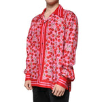 Dolce & Gabbana Dolce & Gabbana Pink Cherry Silk Button Down Casual Shirt TSH87285-42 1728,67345645728,Clothing,Dolce & Gabbana,IT42 | XL,Material: 100% Silk,Men,Men - Clothing,New with tags,Pink,Shirts - Men - Clothing