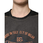 Dolce & Gabbana Dolce & Gabbana Brown Graphic Print Cotton Round Neck T-shirt TSH87302-48 1728,67345645728,Brown,Clothing,Dolce & Gabbana,IT48 | M,Material: 100% Cotton,Men,Men - Clothing,New with tags,T-Shirts - Men - Clothing