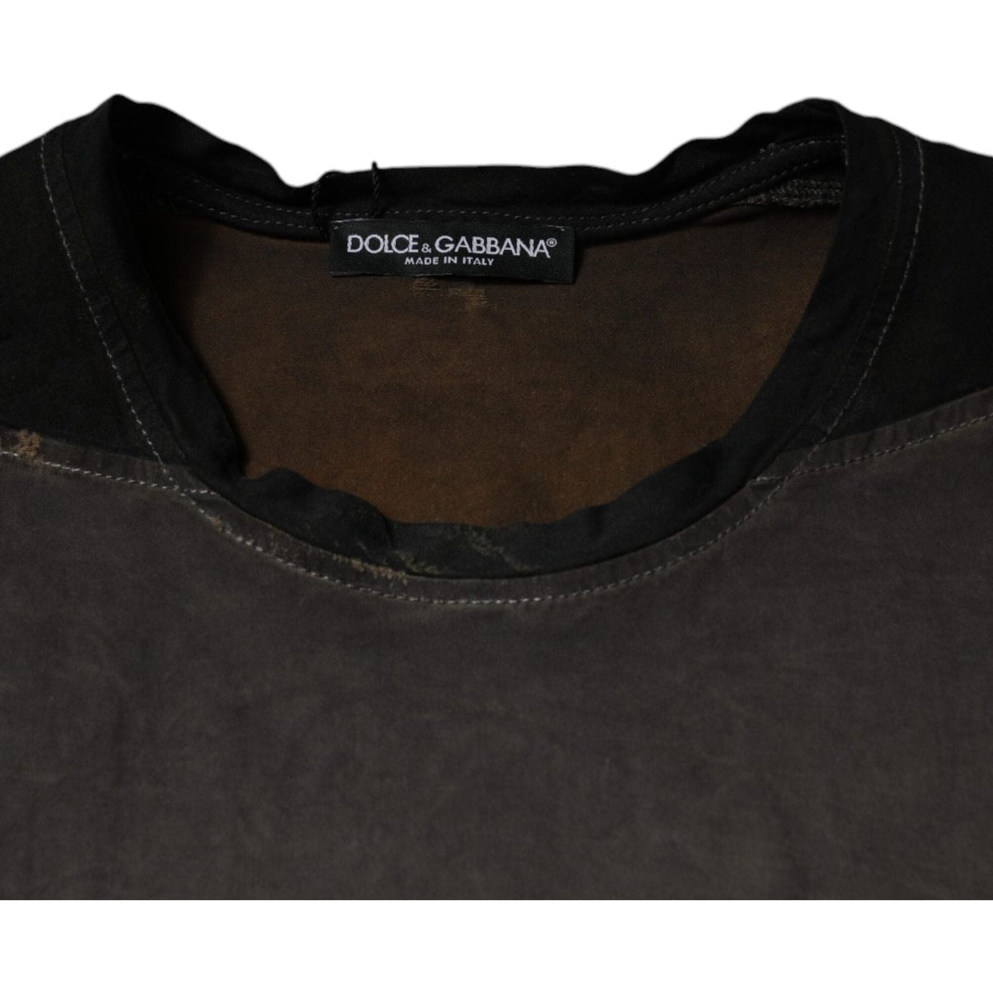 Dolce & Gabbana Dolce & Gabbana Brown Graphic Print Cotton Round Neck T-shirt TSH87302-48 1728,67345645728,Brown,Clothing,Dolce & Gabbana,IT48 | M,Material: 100% Cotton,Men,Men - Clothing,New with tags,T-Shirts - Men - Clothing