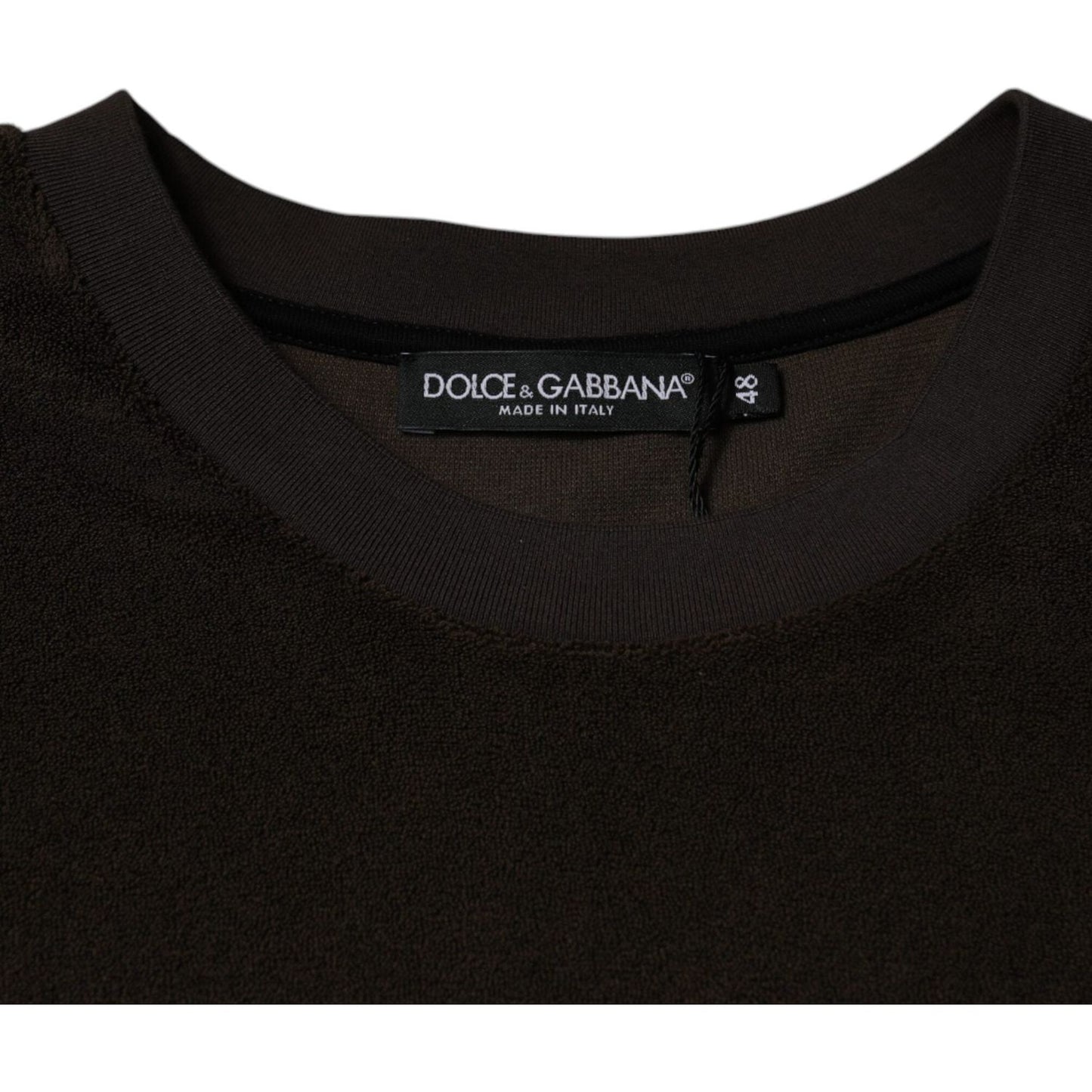 Dolce & Gabbana Dolce & Gabbana Brown Cotton Crew Neck Short Sleeves T-shirt TSH87311-48 1728,67345645728,Brown,Clothing,Dolce & Gabbana,IT48 | M,Material: 100% Cotton,Men,Men - Clothing,New with tags,T-Shirts - Men - Clothing