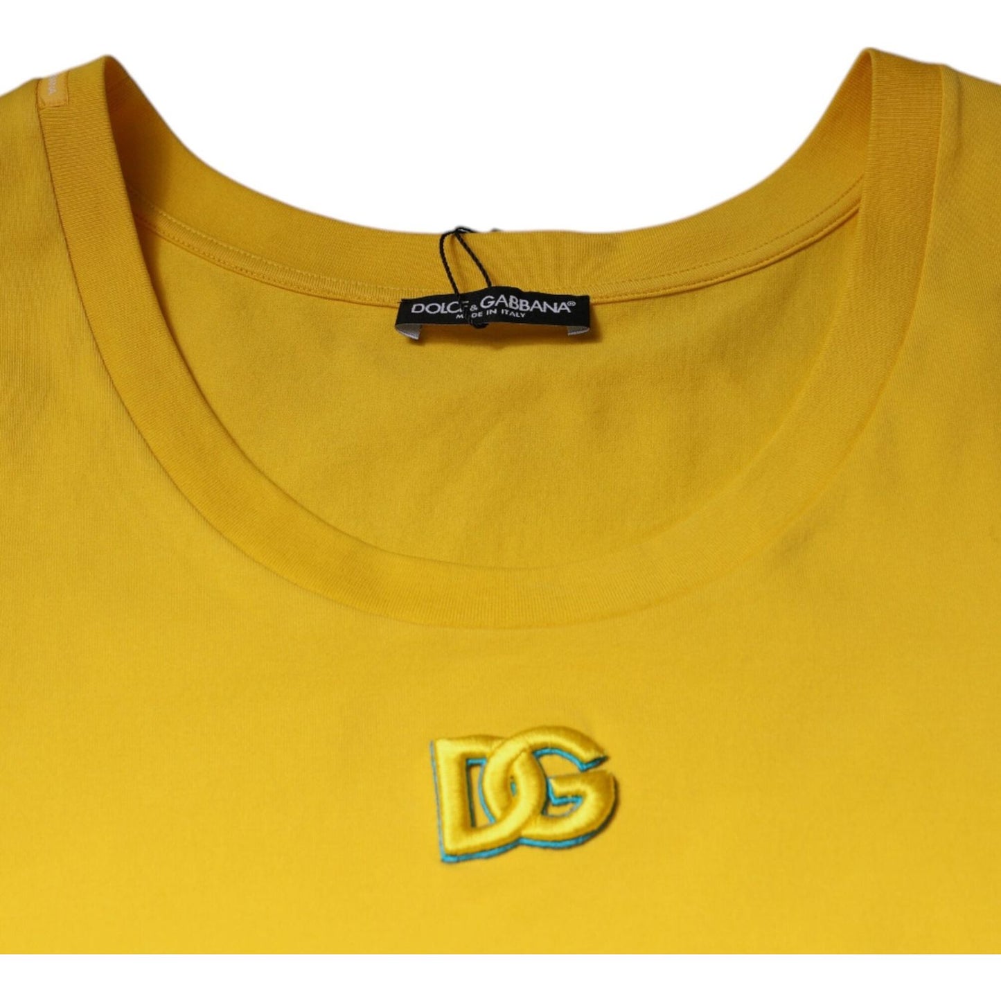 Dolce & Gabbana Dolce & Gabbana Yellow Cotton Round Neck Sleeveless T-shirt TSH87323-50 1728,67345645728,Clothing,Dolce & Gabbana,IT50 | L,Material: 100% Cotton,Men,Men - Clothing,New with tags,T-Shirts - Men - Clothing,Yellow