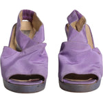 Dolce & Gabbana Dolce & Gabbana Purple Platform Slingback Heels Sandals Shoes LA12209-38 1728,67345645728,Dolce & Gabbana,EU38/US7.5,Material: Leather (suede),Preowned / Defect,Purple,Sandals - Women - Shoes,Shoes,Women,Women - Shoes