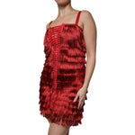 Dolce & Gabbana Dolce & Gabbana Red Lace Tassel Sleeveless Sheath Mini Dress DR281321-40 1728,67345645728,Clothing,Dolce & Gabbana,Dresses - Women - Clothing,IT40|S,Material: 90% Nylon 10% Silk,New with tags,Red,Women,Women - Clothing