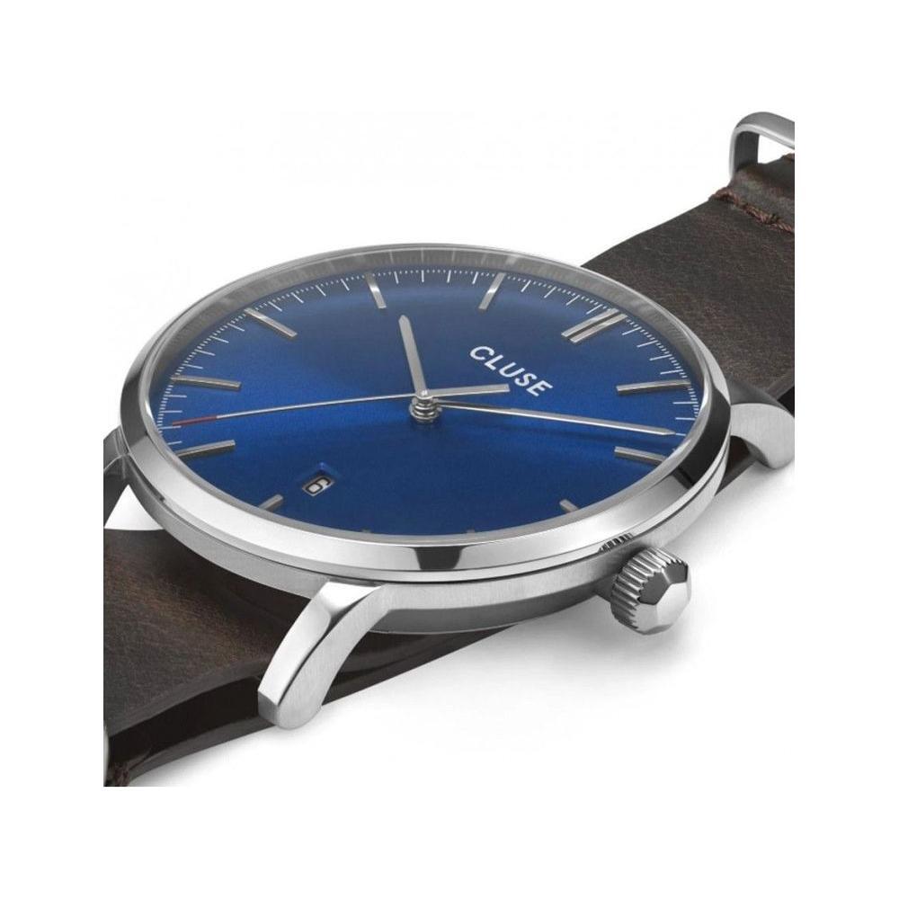 Cluse Brown Leather Dress Watch