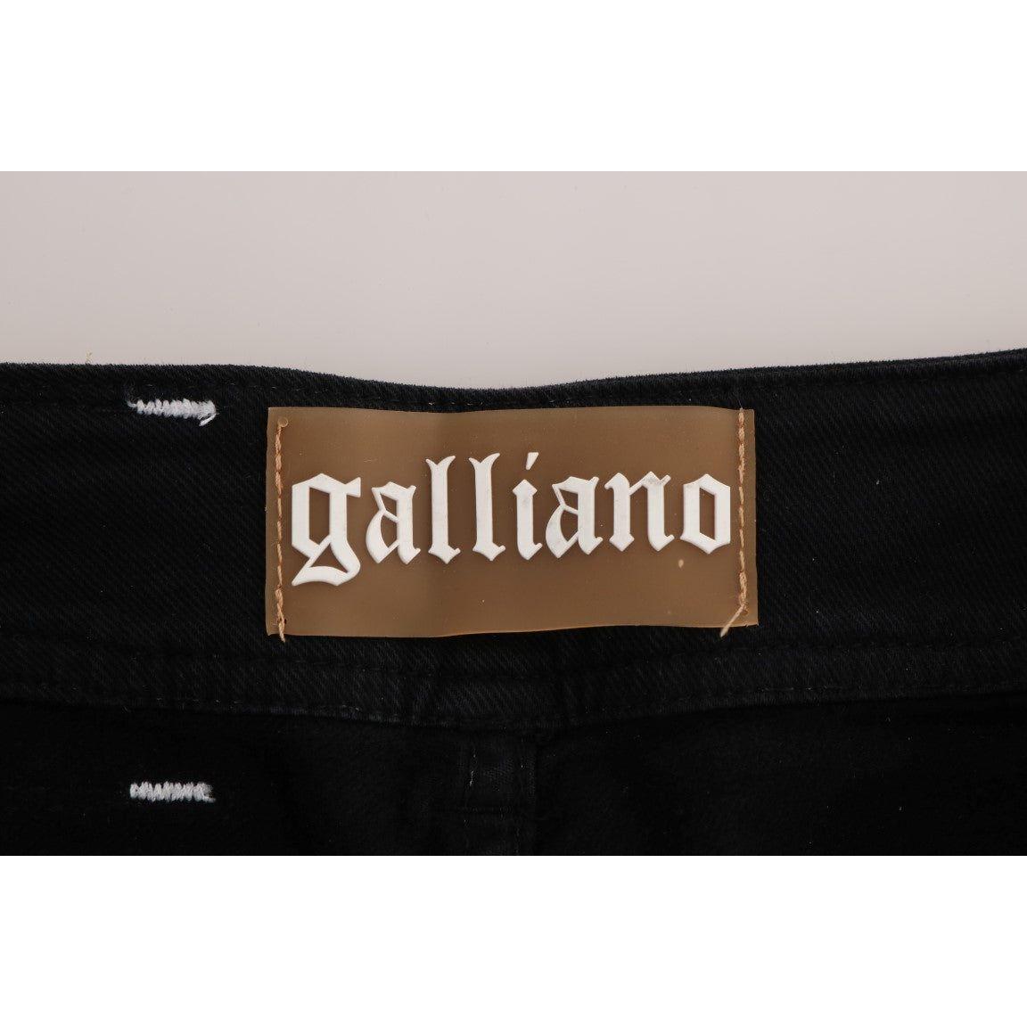 John Galliano Chic Gray Wash Regular Fit Jeans John Galliano Black