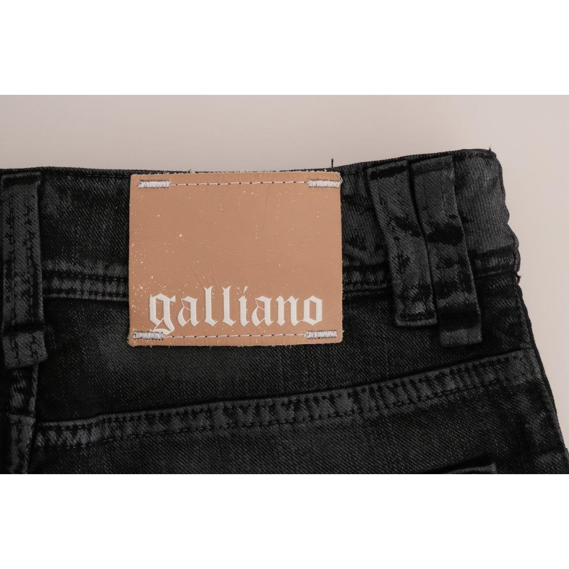 John Galliano Chic Gray Wash Regular Fit Jeans John Galliano Black