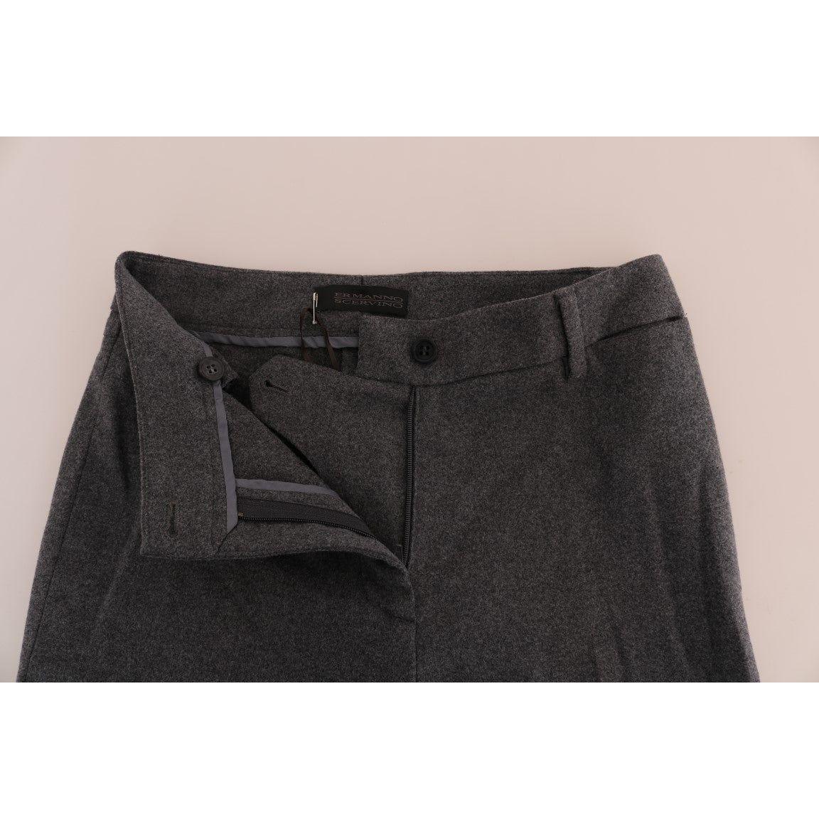 Ermanno Scervino Chic Gray Formal Pants - Elegance Refined Ermanno Scervino Dark Slate Gray