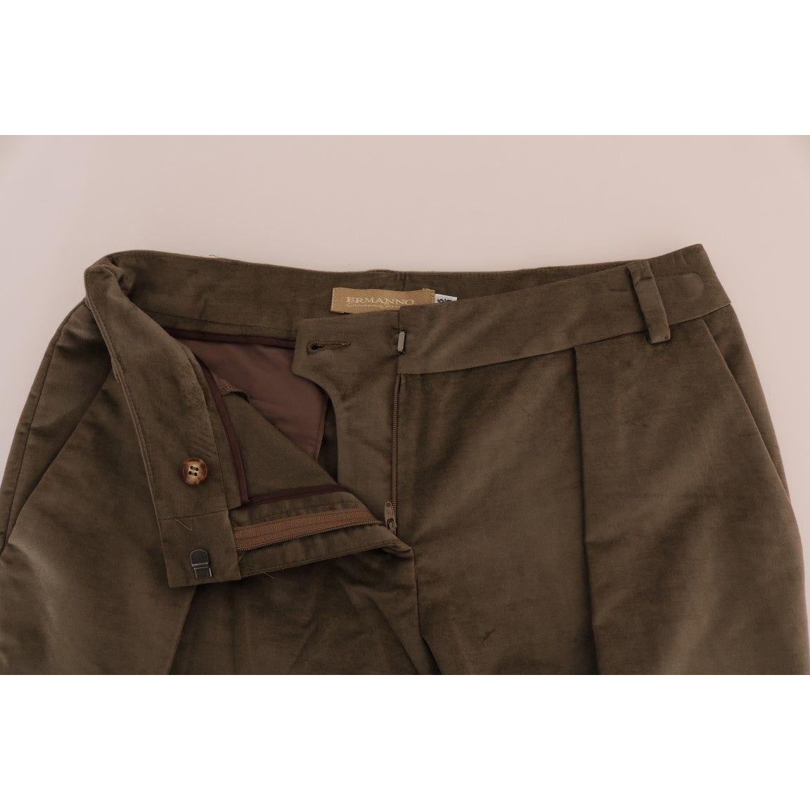 Ermanno Scervino Chic Brown Bermuda Elegance Ermanno Scervino Dark Slate Gray