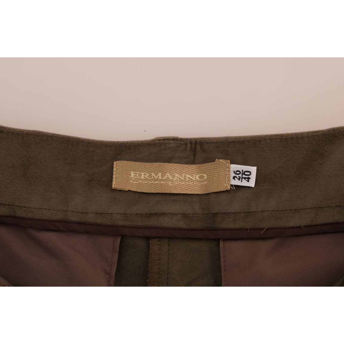 Ermanno Scervino Chic Brown Bermuda Elegance Ermanno Scervino Gray