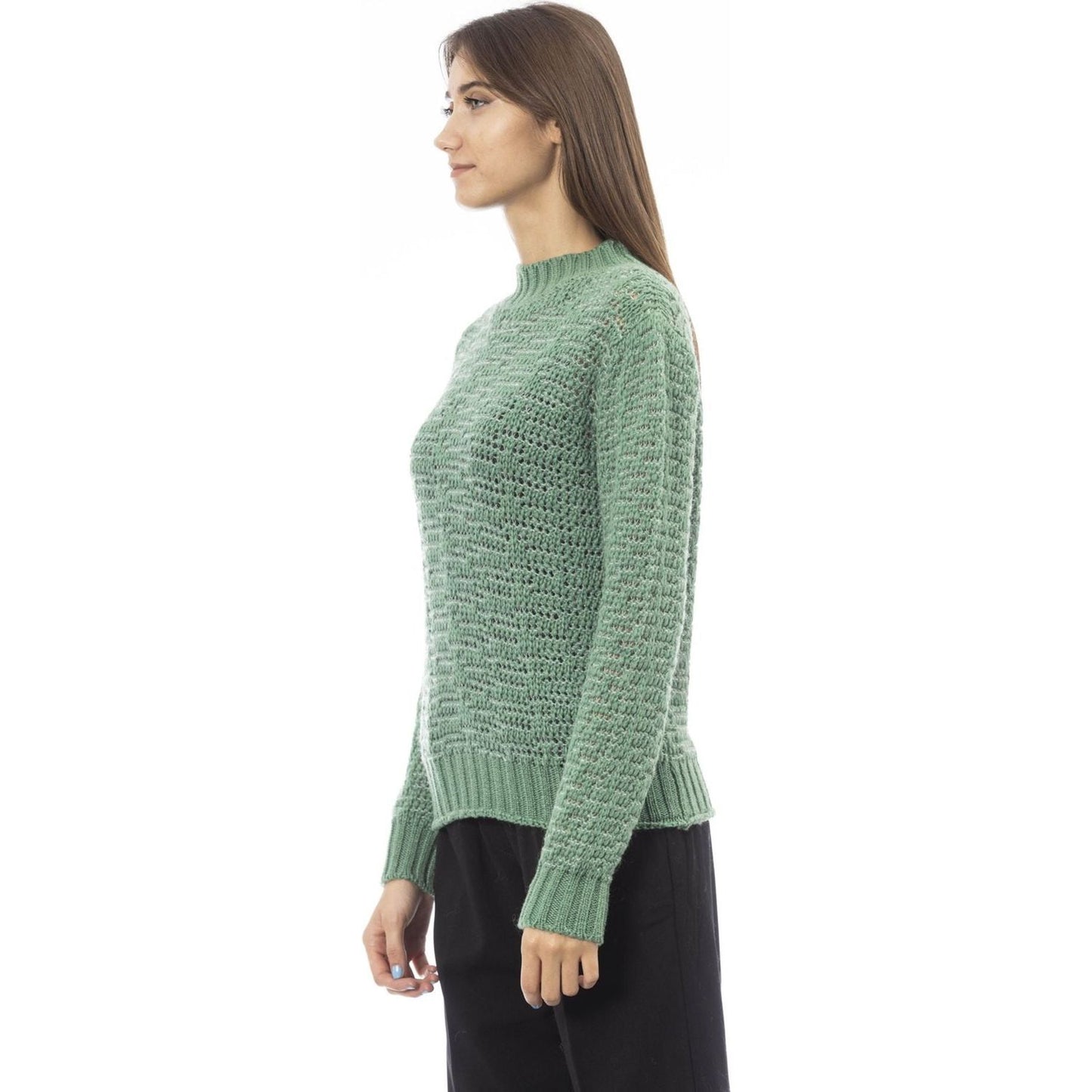 Alpha Studio Sweaters Sweaters Alpha Studio Light Slate Gray