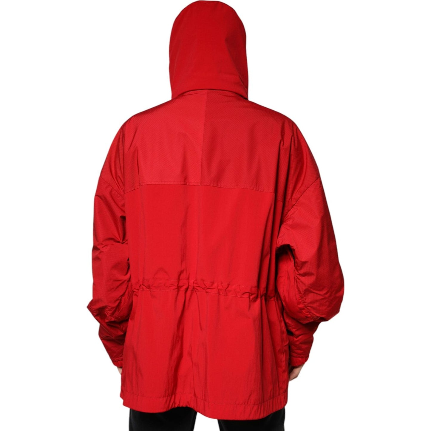 Dolce & Gabbana Dolce & Gabbana Red Nylon Hooded Men Full Zip Parka Jacket TSH3789-58 1728,67345645728,Clothing,Dolce & Gabbana,IT58 | 3XL,Jackets - Men - Clothing,Material: 99% Nylon 1% Elastane,Men,Men - Clothing,New with tags,Red