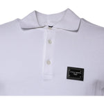 Dolce & Gabbana Dolce & Gabbana White Cotton Logo Plaque Collared Polo T-shirt TSH87488-50 1728,67345645728,Clothing,Dolce & Gabbana,IT50 | L,Material: 100% Cotton,Men,Men - Clothing,New with tags,T-Shirts - Men - Clothing,White