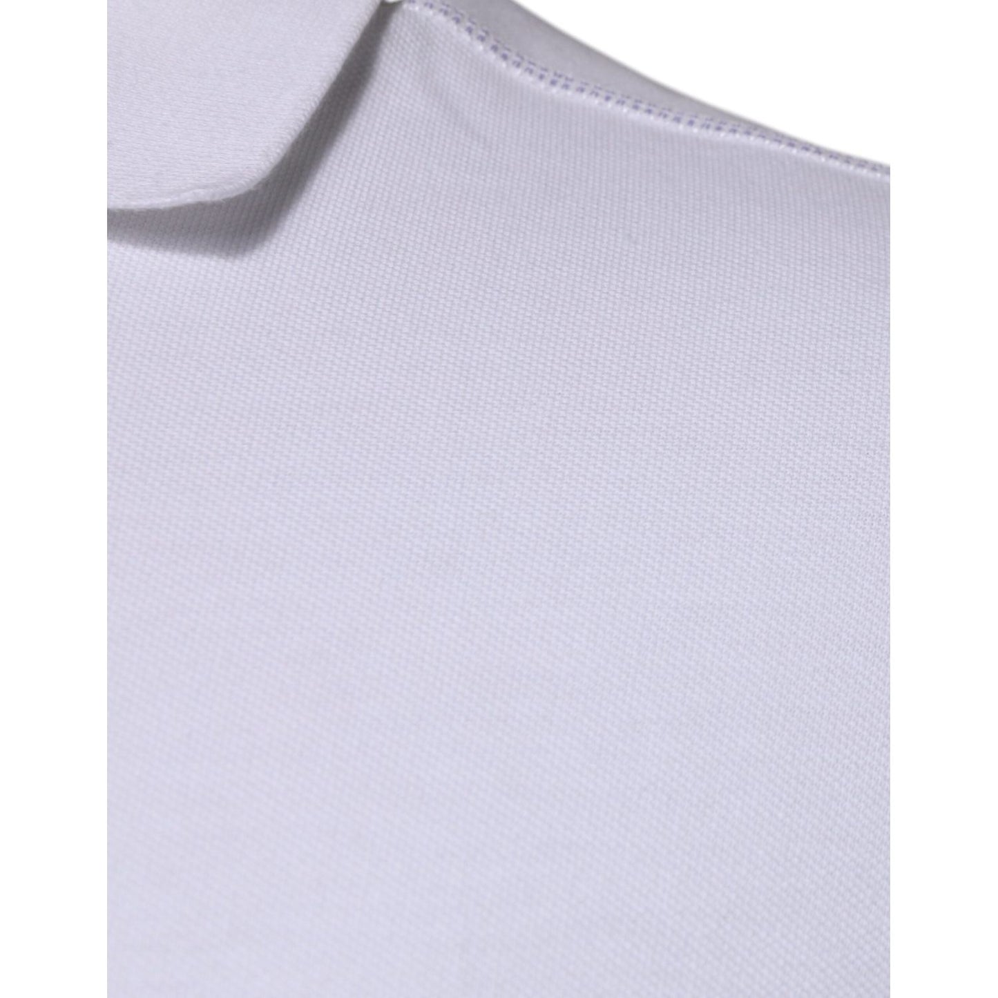 Dolce & Gabbana Dolce & Gabbana White Cotton Logo Plaque Collared Polo T-shirt TSH87488-50 1728,67345645728,Clothing,Dolce & Gabbana,IT50 | L,Material: 100% Cotton,Men,Men - Clothing,New with tags,T-Shirts - Men - Clothing,White