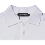 Dolce & Gabbana Dolce & Gabbana White Cotton Logo Plaque Collared Polo T-shirt TSH87488-50 1728,67345645728,Clothing,Dolce & Gabbana,IT50 | L,Material: 100% Cotton,Men,Men - Clothing,New with tags,T-Shirts - Men - Clothing,White