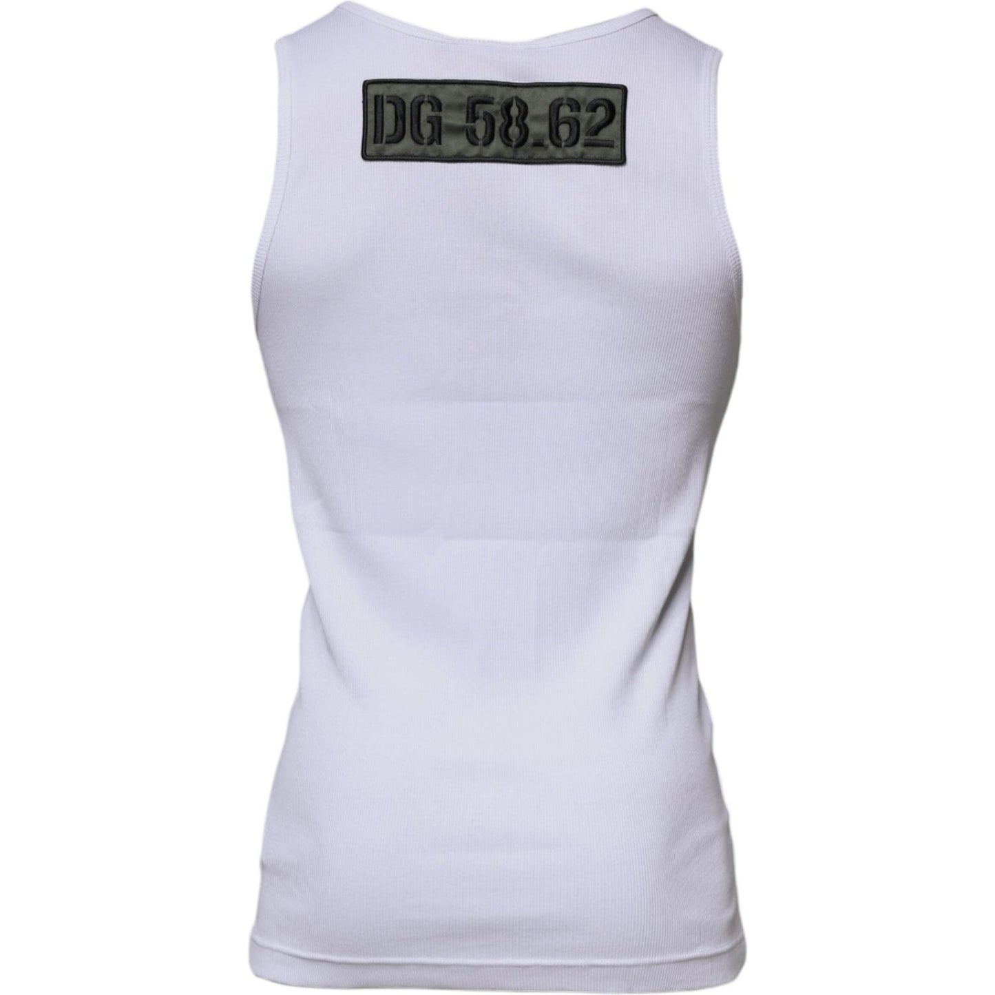 Dolce & Gabbana Dolce & Gabbana White Cotton Round Neck Sleeveless T-shirt TSH87519-48 1728,67345645728,Clothing,Dolce & Gabbana,IT48 | M,Material: 100% Cotton,Men,Men - Clothing,New with tags,T-Shirts - Men - Clothing,White
