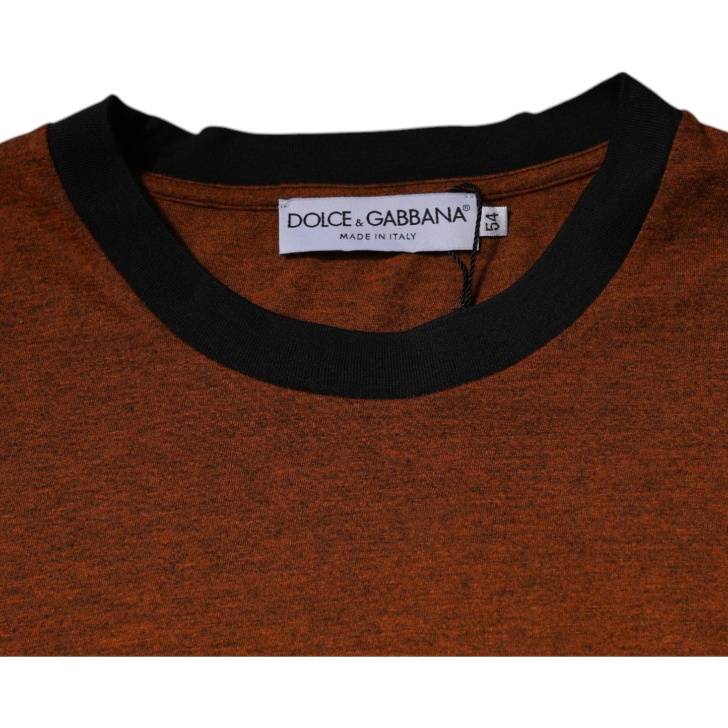 Dolce & Gabbana Brown DG Logo Cotton Crew Neck T-shirt TSH87577-44