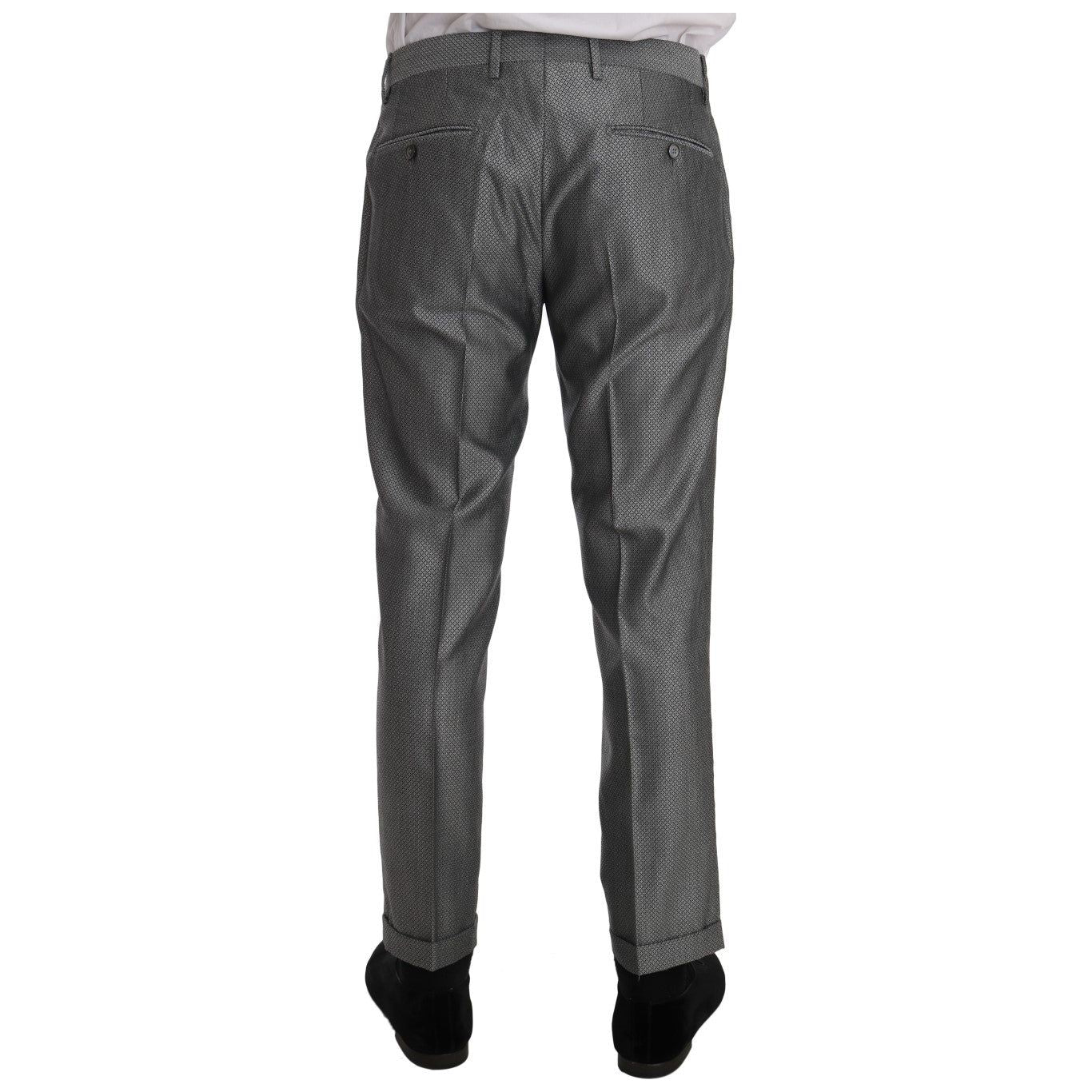 Dolce & Gabbana Black Stretch Crystal Bee Slim Fit Suit JKT1239-1