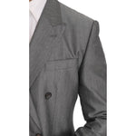 Dolce & Gabbana Black Stretch Crystal Bee Slim Fit Suit JKT1239-1
