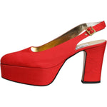 Dolce & Gabbana Dolce & Gabbana Red Platform Slingback Heels Sandals Shoes LA12219-39.5 1728,67345645728,Dolce & Gabbana,EU39.5/US9,Material: Leather,Preowned / Defect,Red,Sandals - Women - Shoes,Shoes,Women,Women - Shoes