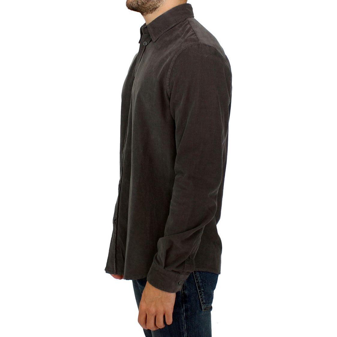 GF Ferre Green Button Front Cotton Casual Shirt
