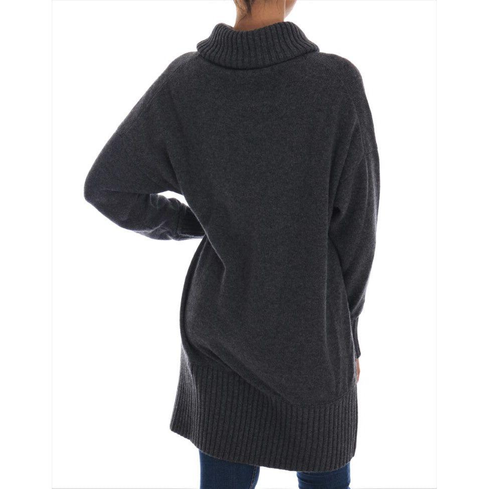 Dolce & Gabbana Enchanted Crystal Turtleneck Sweater Dolce & Gabbana Dark Slate Gray