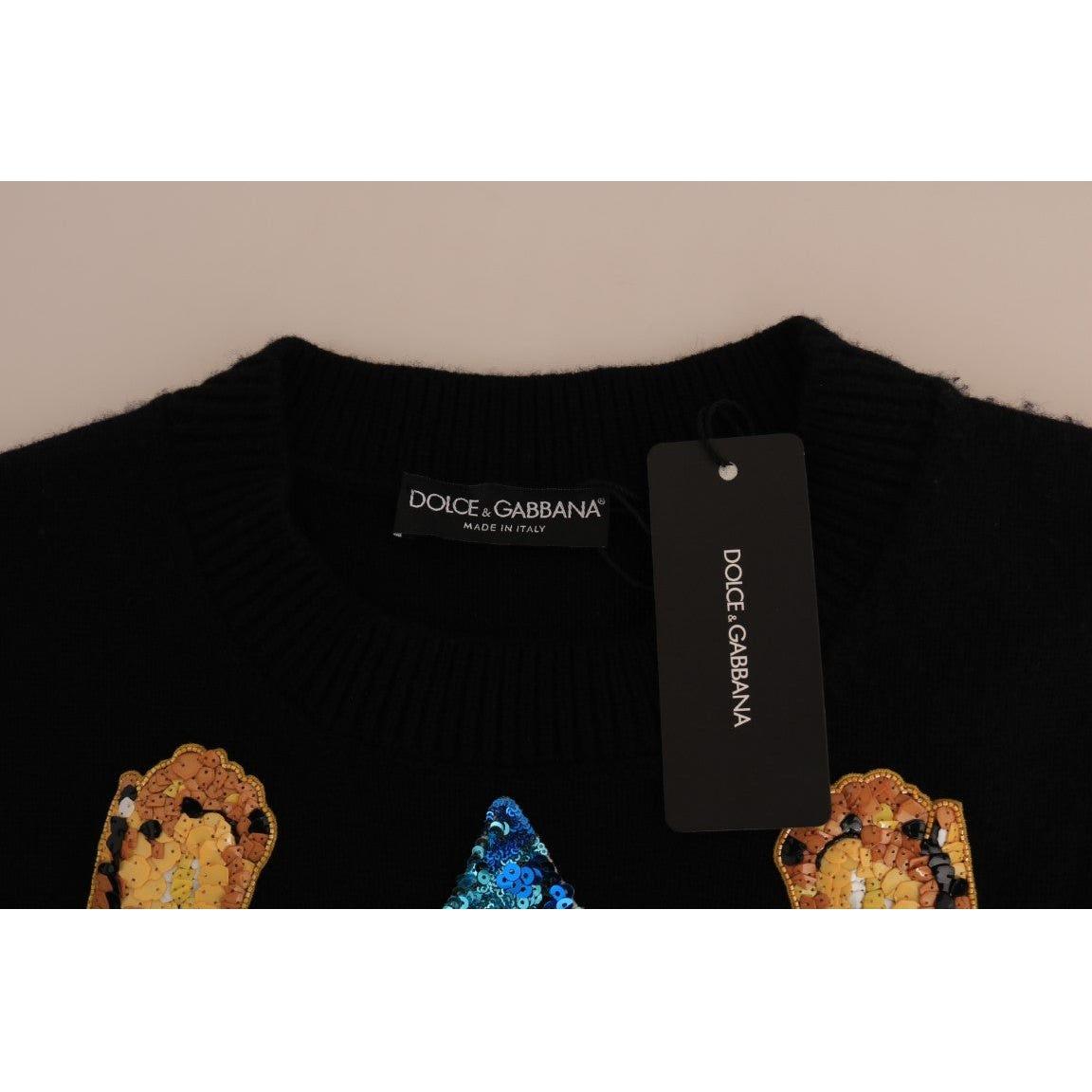 Dolce & Gabbana Enchanted Elegance Cashmere Sweater Dolce & Gabbana Rosy Brown