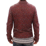 Dolce & Gabbana Exclusive Boxer Print Bordeaux Leather Jacket Coats & Jackets Dolce & Gabbana Dark Olive Green