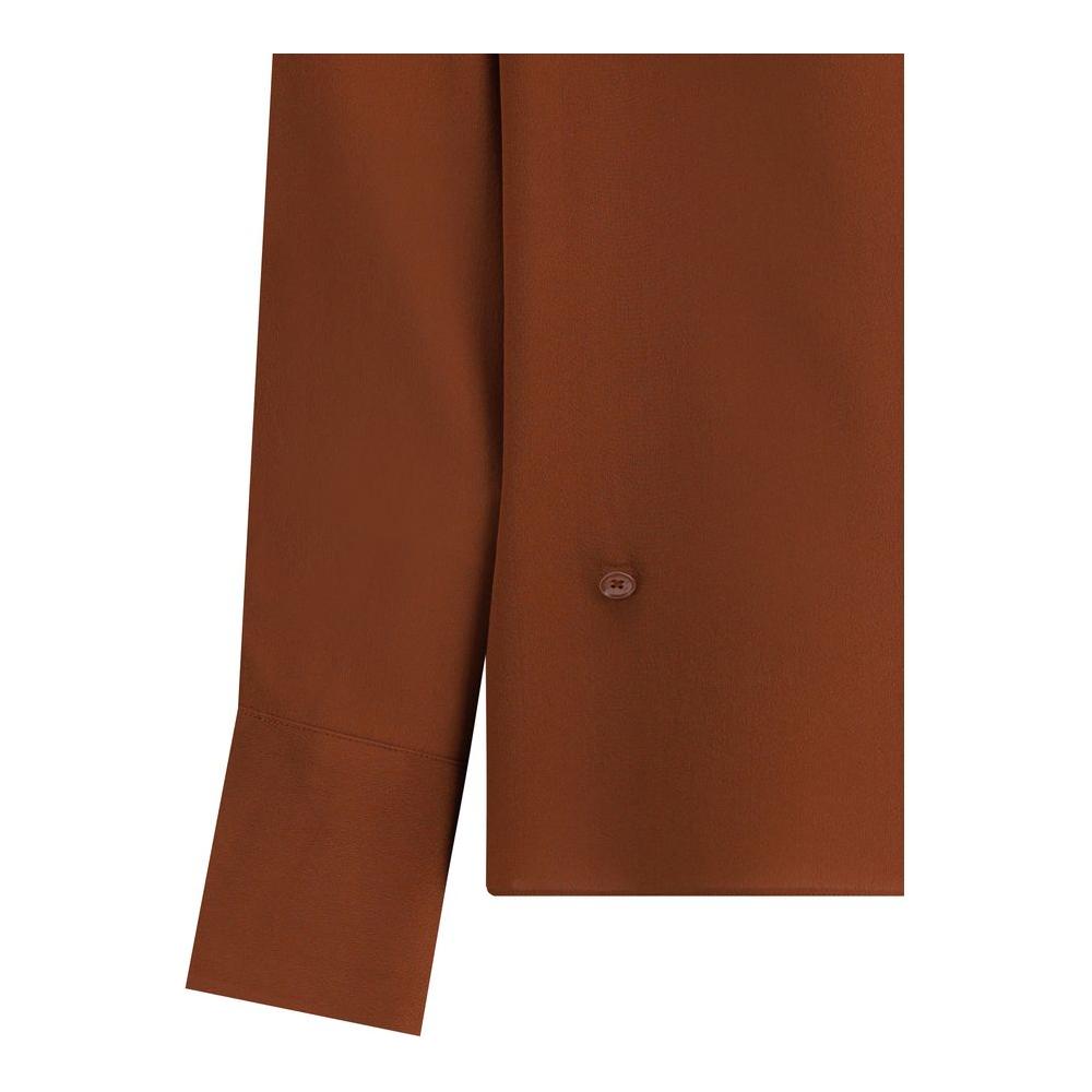 Petar Petrov Hooded Blouse Petar Petrov Saddle Brown