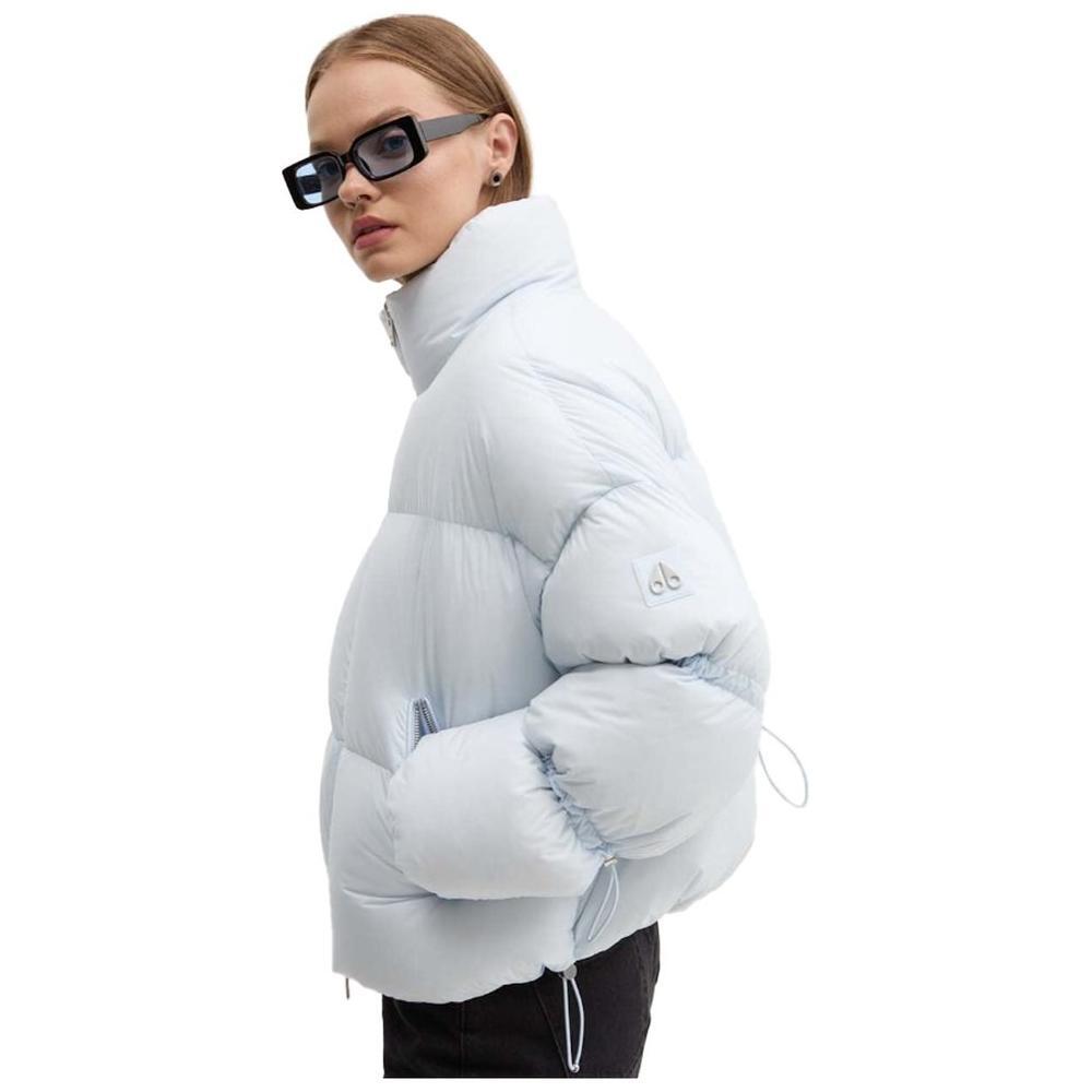 Moose Knuckles Light Blue Nylon Women Jacket