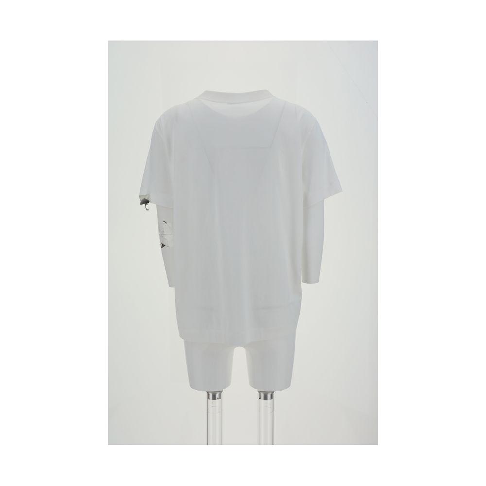 Brunello Cucinelli T-Shirt with embellishments Brunello Cucinelli Light Gray