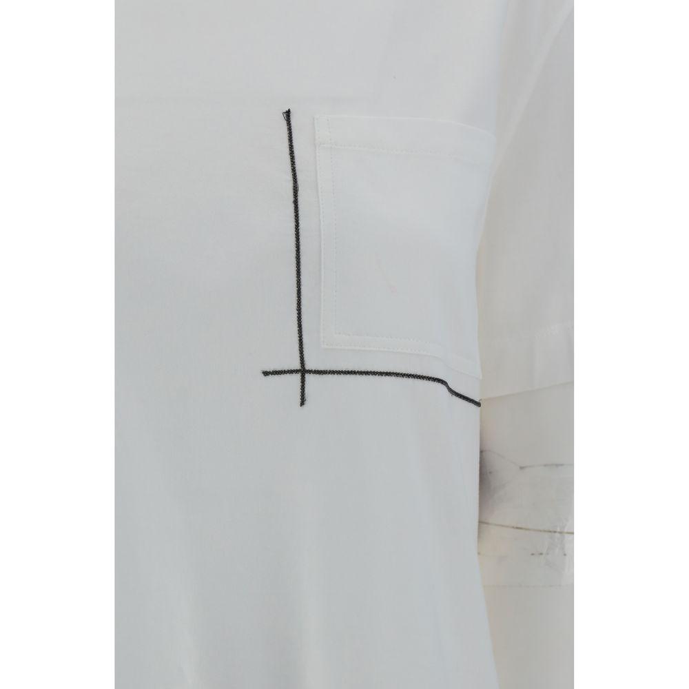 Brunello Cucinelli T-Shirt with embellishments Brunello Cucinelli Gray
