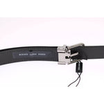 Dolce & Gabbana White Blue Silk Bowtie Leather Belt Gift Box Set