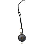 Dolce & Gabbana Black Round Leather DG Logo Coin Purse Lanyard Wallet