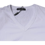 Dolce & Gabbana White Cotton V-neck Short Sleeves T-shirt