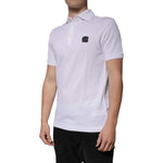 Dolce & Gabbana White Collared Short Sleeves Polo T-shirt TSH87433-48