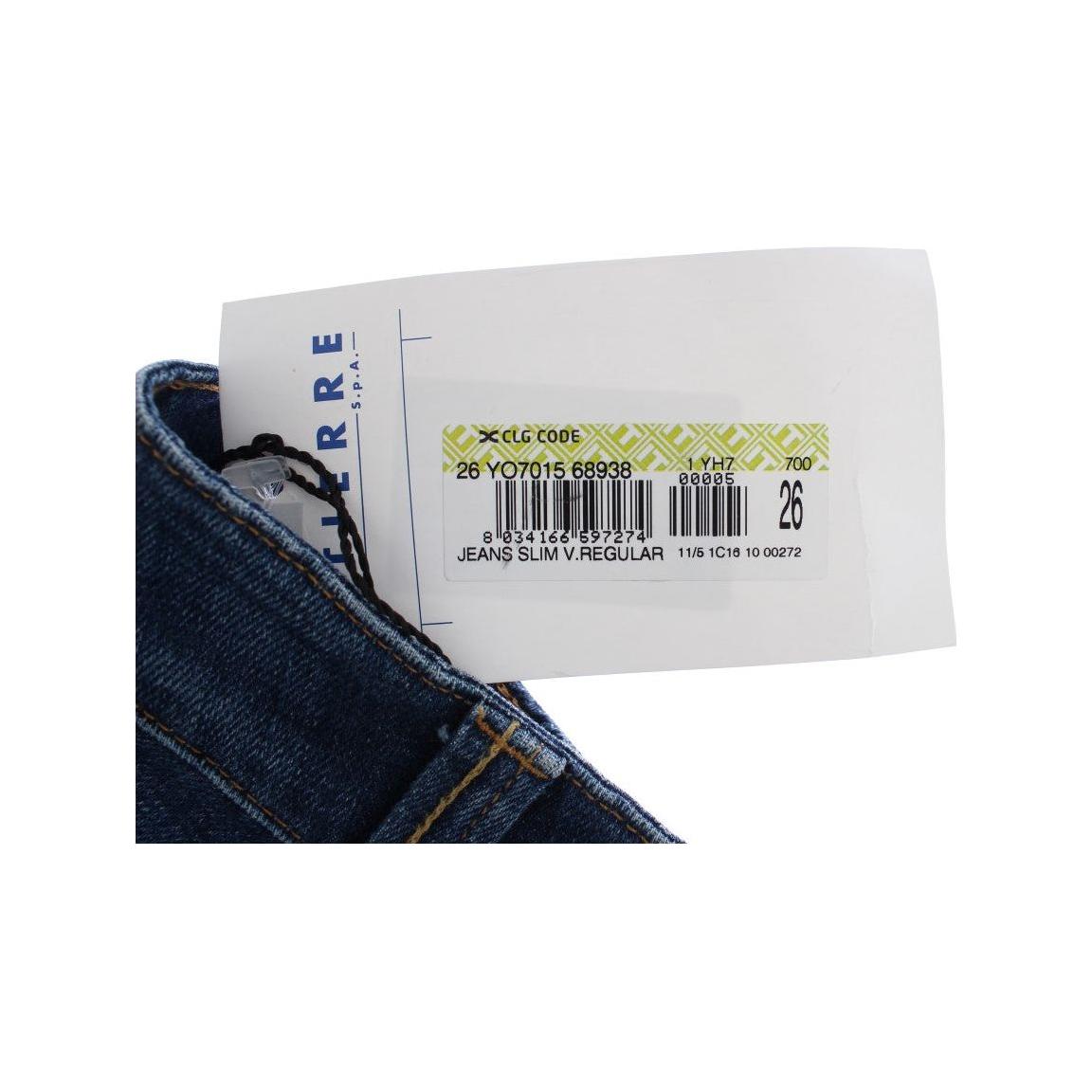 Cavalli Elegant Flare Leg Low Waist Denim Cavalli Black