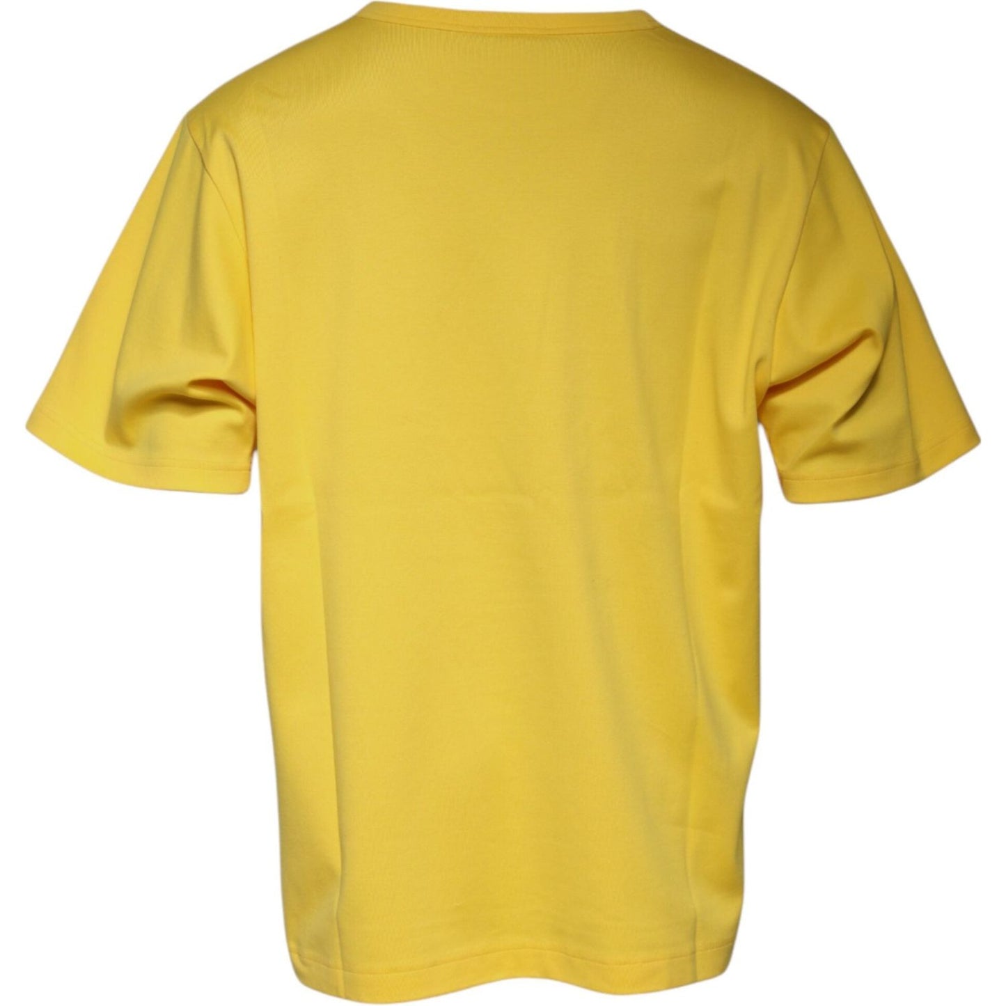 Dolce & Gabbana Yellow Crew Neck Short Sleeves T-shirt